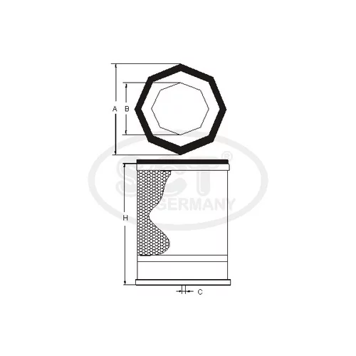 Olejový filter SCT - MANNOL SH 4753