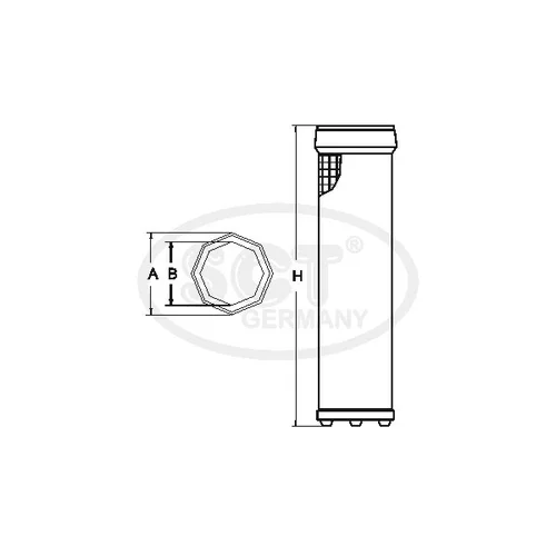 Filter sekundárneho vzduchu SCT - MANNOL SW 3820