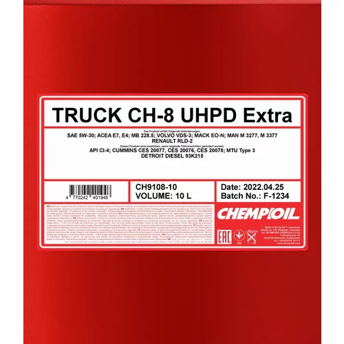 Motorový olej SCT - MANNOL CH9108-10 (SCT Mannol) - obr. 1