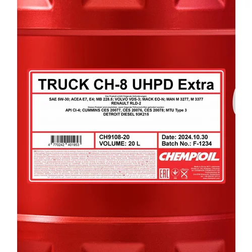Motorový olej SCT - MANNOL CH9108-20 (SCT Mannol) - obr. 1