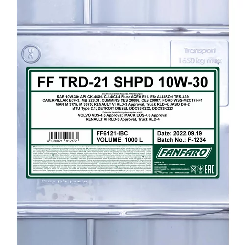 Motorový olej SCT - MANNOL FF6121-IBC (SCT Mannol) - obr. 1