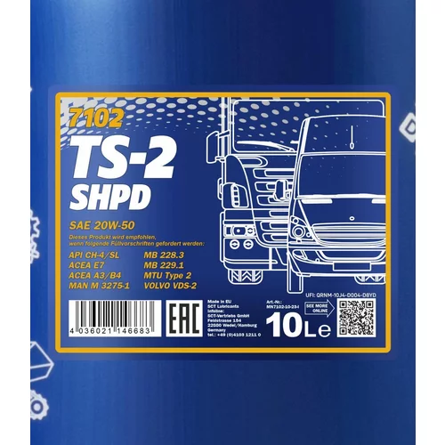 Motorový olej SCT - MANNOL MN7102-10 (SCT Mannol) - obr. 1
