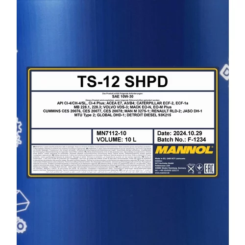 Motorový olej SCT - MANNOL MN7112-10 (SCT Mannol) - obr. 1
