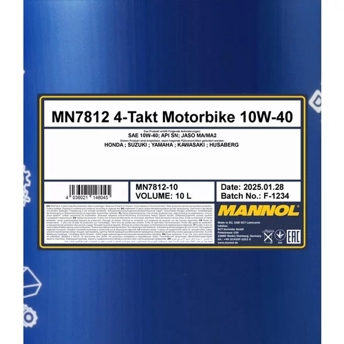 Motorový olej SCT - MANNOL MN7812-10 (SCT Mannol) - obr. 1