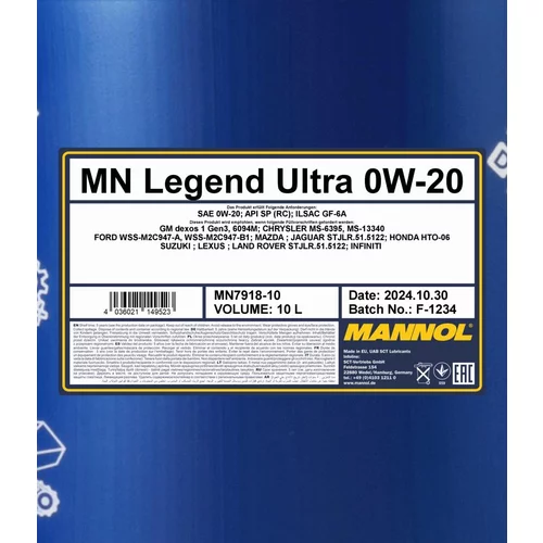 Motorový olej SCT - MANNOL MN7918-10 (SCT Mannol) - obr. 1