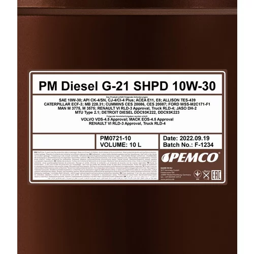 Motorový olej SCT - MANNOL PM0721-10 (SCT Mannol) - obr. 1