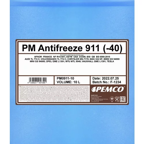 Nemrznúca kvapalina SCT - MANNOL PM0911-10 10L (SCT Mannol) - obr. 1