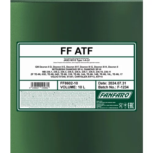Olej do prevodovky SCT - MANNOL FF8602-10 (SCT Mannol) - obr. 1