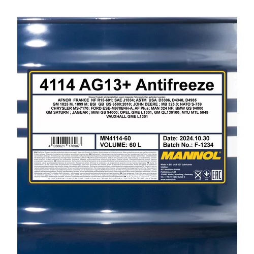 Nemrznúca kvapalina SCT - MANNOL MN4114-60 60L (SCT Mannol) - obr. 1