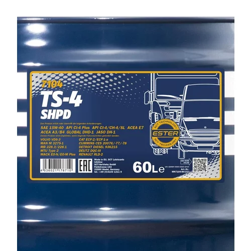 Motorový olej SCT - MANNOL MN7104-60 (SCT Mannol) - obr. 1