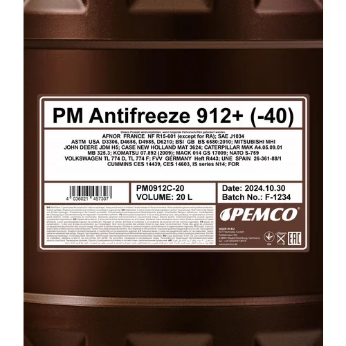 Nemrznúca kvapalina SCT - MANNOL PM0912C-20 20L (SCT Mannol) - obr. 1