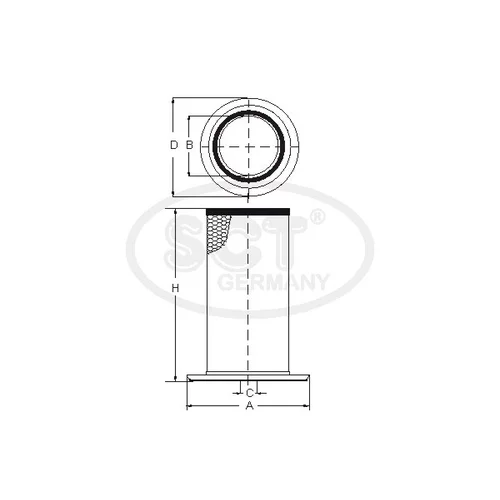 Vzduchový filter SCT - MANNOL SB 3207
