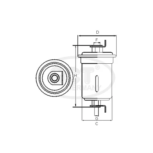 Palivový filter SCT - MANNOL ST 745