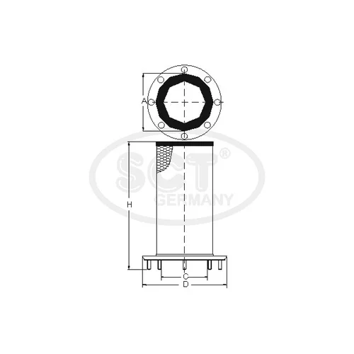 Filter sekundárneho vzduchu SCT - MANNOL SW 3863