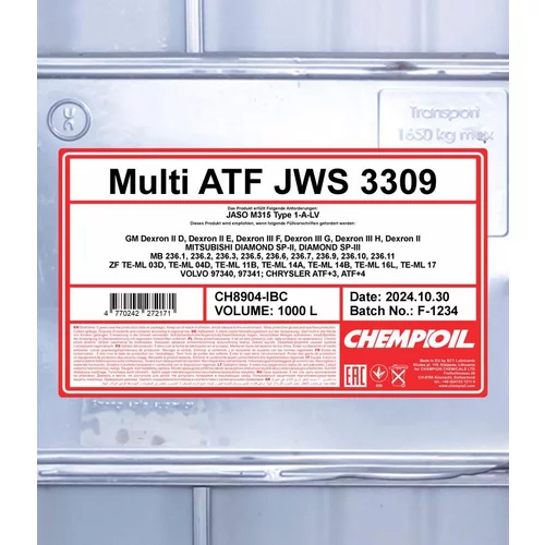 Olej do prevodovky SCT - MANNOL CH8904-IBC (SCT Mannol) - obr. 1