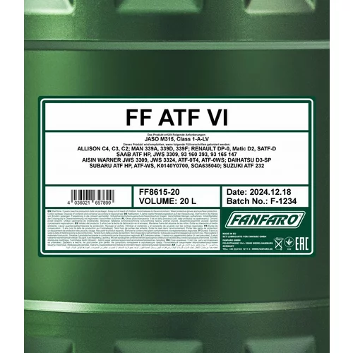 Olej do prevodovky SCT - MANNOL FF8615-20 (SCT Mannol) - obr. 1