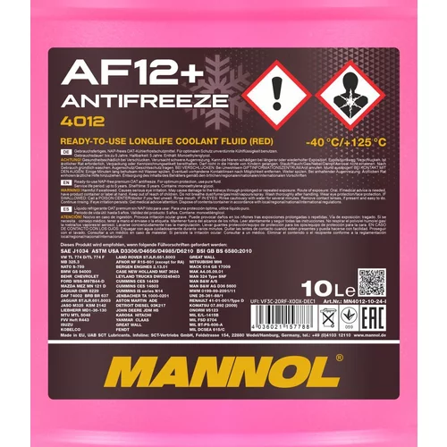 Nemrznúca kvapalina SCT - MANNOL MN4012-10 10L (SCT Mannol) - obr. 1