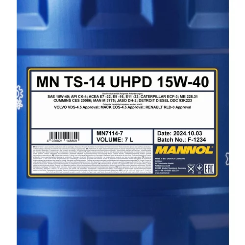 Motorový olej SCT - MANNOL MN7114-7 (SCT Mannol) - obr. 1