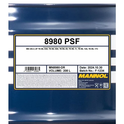 Olej pre servo riadenie SCT - MANNOL MN8980-DR (SCT Mannol) - obr. 1