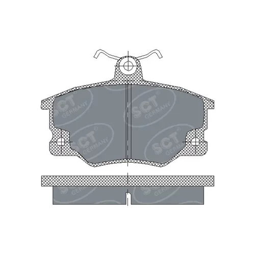 Sada brzdových platničiek kotúčovej brzdy SCT - MANNOL SP 191 PR