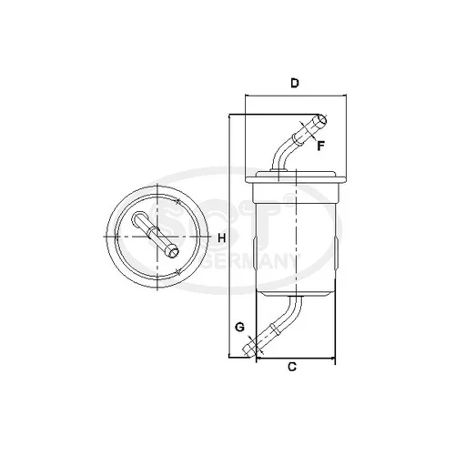 Palivový filter SCT - MANNOL ST 364