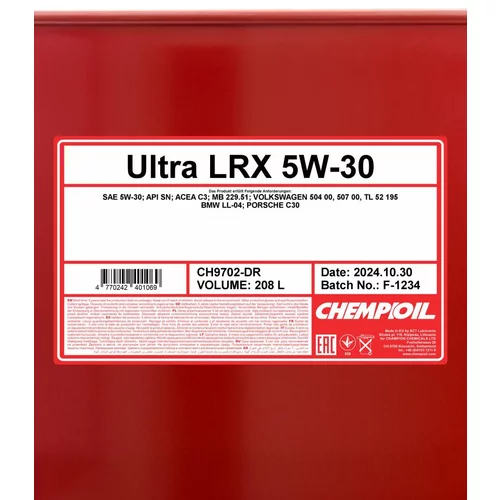 Motorový olej SCT - MANNOL CH9702-DR (SCT Mannol) - obr. 1
