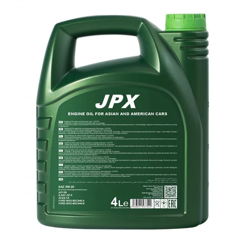Motorový olej FANFARO 5W-20 JPX FORD ECO-BOOST 4L (SCT Mannol) - obr. 1