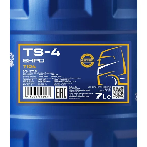 Motorový olej SCT - MANNOL MN7104-7 (SCT Mannol) - obr. 1