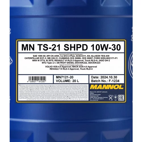 Motorový olej SCT - MANNOL MN7121-20 (SCT Mannol) - obr. 1