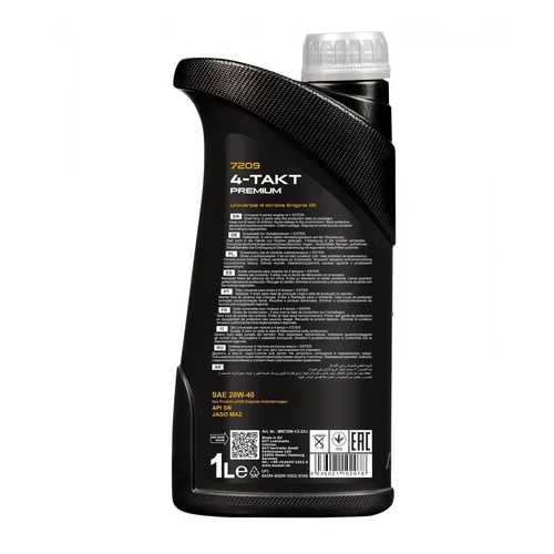 Motorový olej MANNOL 4-TAKT PREMIUM 7209 1L (SCT Mannol) - obr. 1