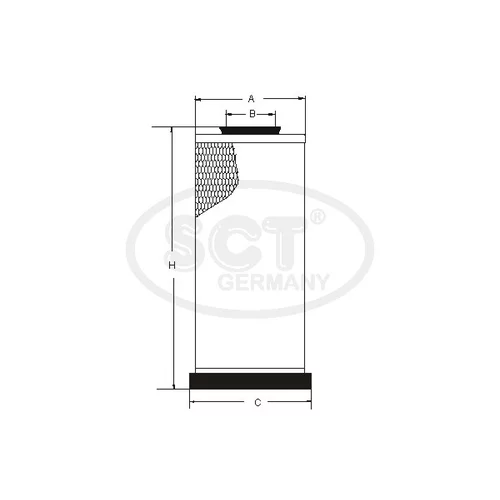 Vzduchový filter SCT - MANNOL SB 3135