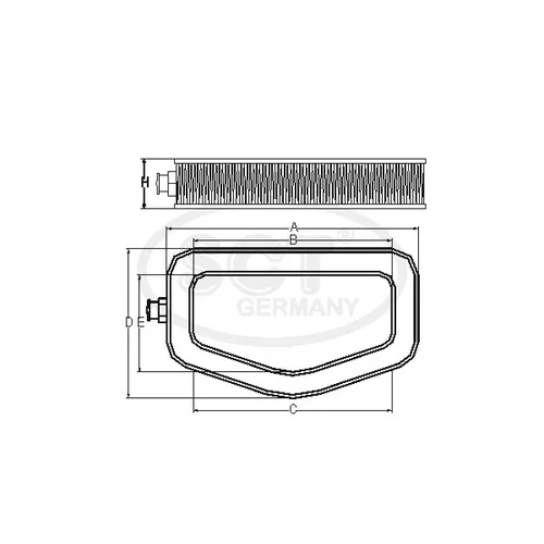 Vzduchový filter SCT - MANNOL SB 582