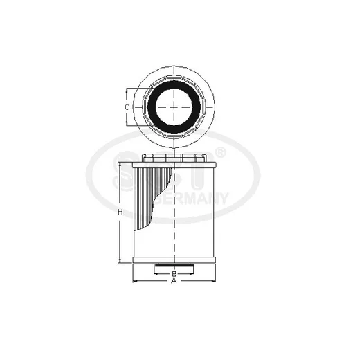 Olejový filter SCT - MANNOL SH 4041 P
