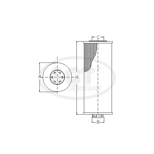 Olejový filter SCT - MANNOL SH 4082 P