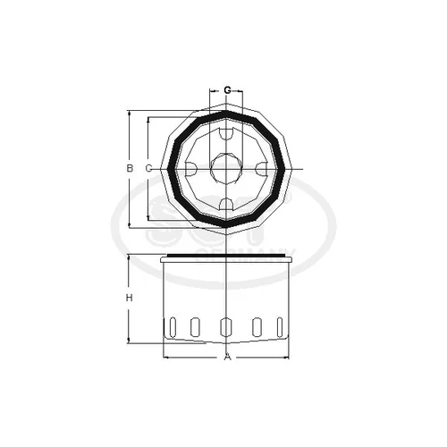Olejový filter SCT - MANNOL SM 823