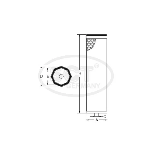 Vzduchový filter SCT - MANNOL SW 3847
