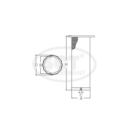 Filter sekundárneho vzduchu SCT - MANNOL SW 3852