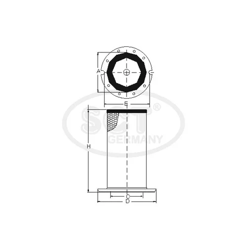Filter sekundárneho vzduchu SCT - MANNOL SW 3866