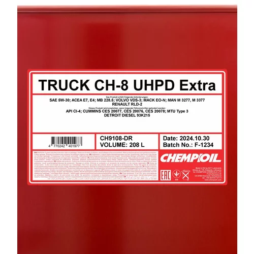 Motorový olej SCT - MANNOL CH9108-DR (SCT Mannol) - obr. 1