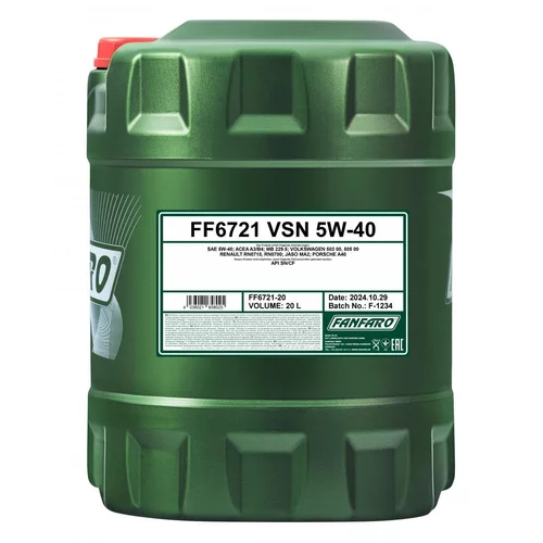 Motorový olej SCT - MANNOL FF6721-20 (SCT Mannol)