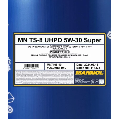 Motorový olej SCT - MANNOL MN7108-10 (SCT Mannol) - obr. 1