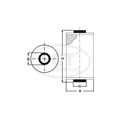 Olejový filter SCT - MANNOL SH 4793 P
