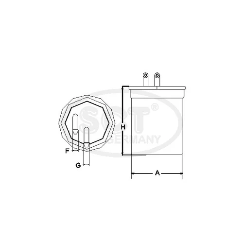 Palivový filter SCT - MANNOL ST 6088