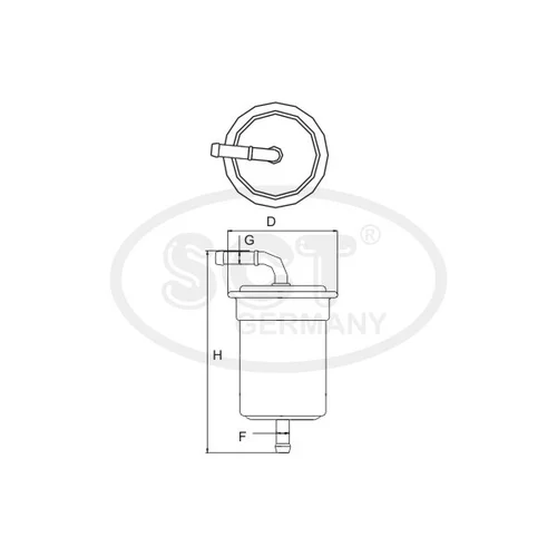 Palivový filter SCT - MANNOL ST 6161