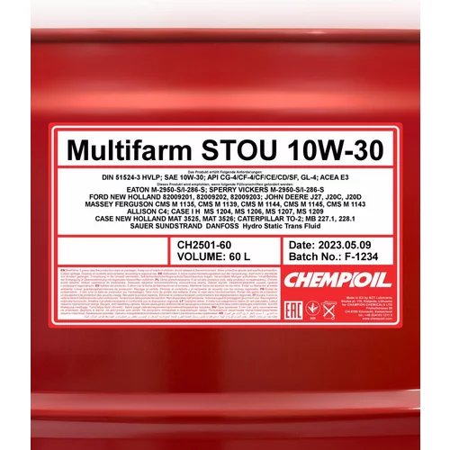 Motorový olej SCT - MANNOL CH2501-60 (SCT Mannol) - obr. 1