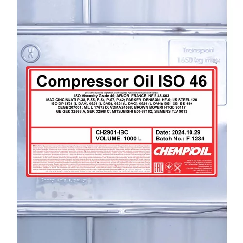 Kompresorový olej SCT - MANNOL CH2901-IBC (SCT Mannol) - obr. 1