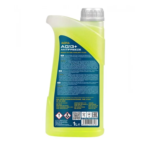 Chladiaca kvapalina MANNOL AG13+ Antifreeze 4014 G13+ 1L (SCT Mannol) - obr. 1