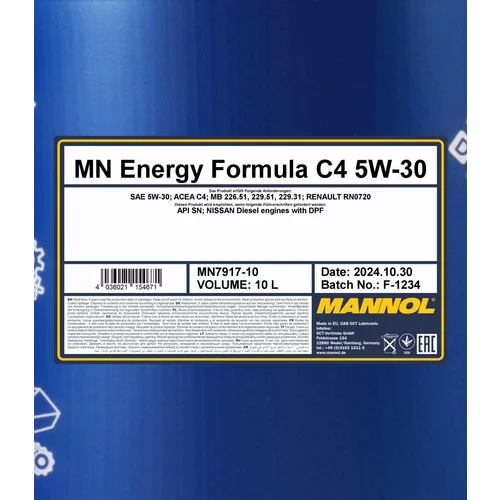 Motorový olej SCT - MANNOL MN7917-10 (SCT Mannol) - obr. 1