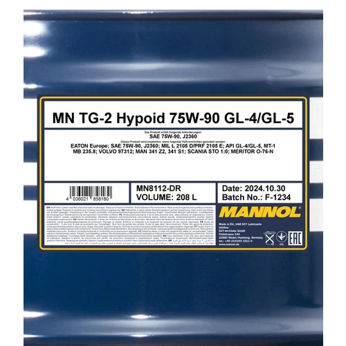 Olej do prevodovky SCT - MANNOL MN8112-DR (SCT Mannol) - obr. 1