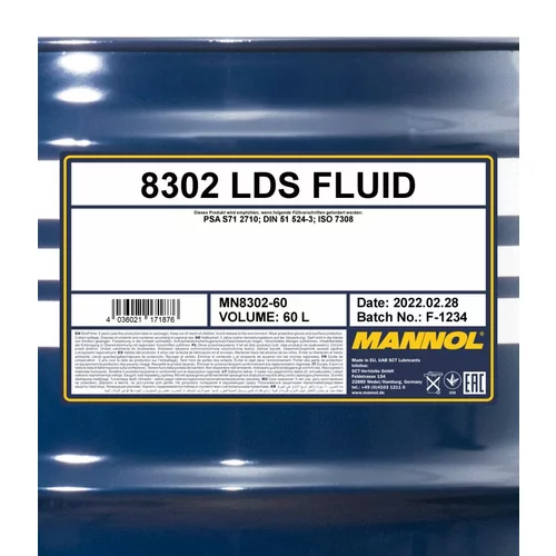 Brzdová kvapalina SCT - MANNOL MN8302-60 60L (SCT Mannol) - obr. 1